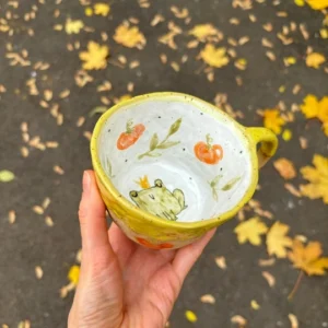 Кружка с царевной-лягушкой и тыквами