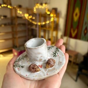 Подсвечник с ежиками