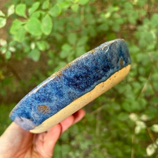 Миска с лисой и цветком