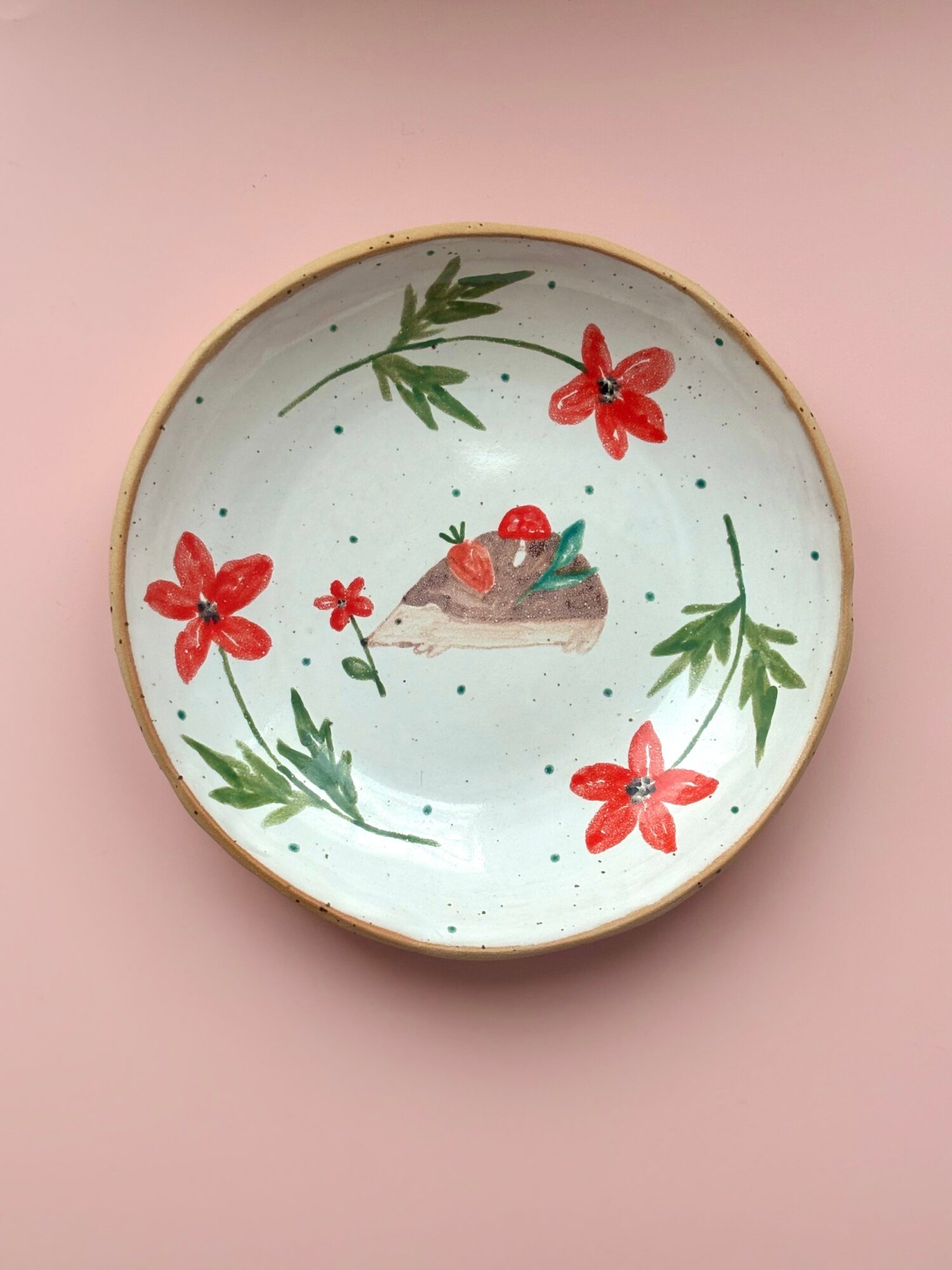 Миска с ежиком