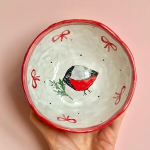 Мисочка со снегирем