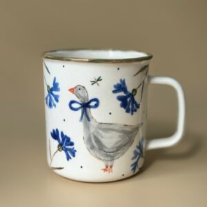 Деревенская кружка с гусем